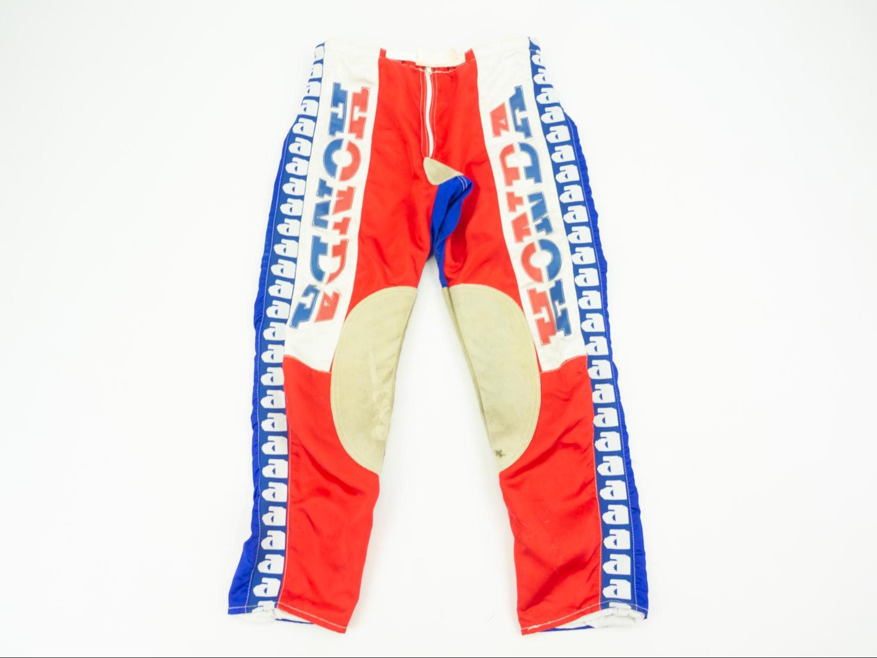 Vintage Honda Answer Motocross Pants 1980s | Nylon Leather Racing