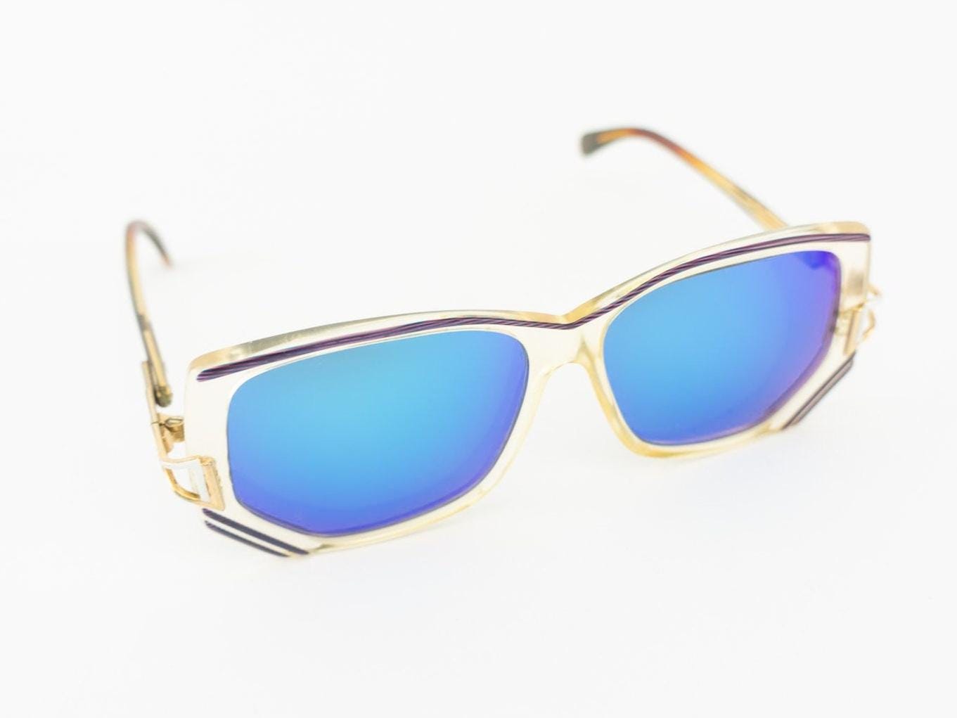 Cazal 176 ヴィンテージサングラス 1980年代 | 透明パープルアセテート