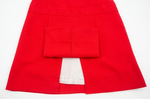 Vintage A-Line Dress | 1960s | Red Mod Dress | Tr… - image 7