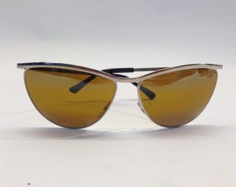 Solar Vintage Sunglasses 1980s | Silver Frame Unisex Glasses | Brown Lenses | Retro Ray-Ban Style | Made in France | NOS