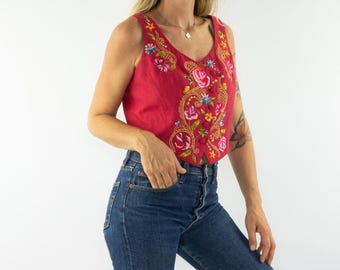 KENZO Vintage 90s Colorblock Linen Shirt Vest - Etsy UK