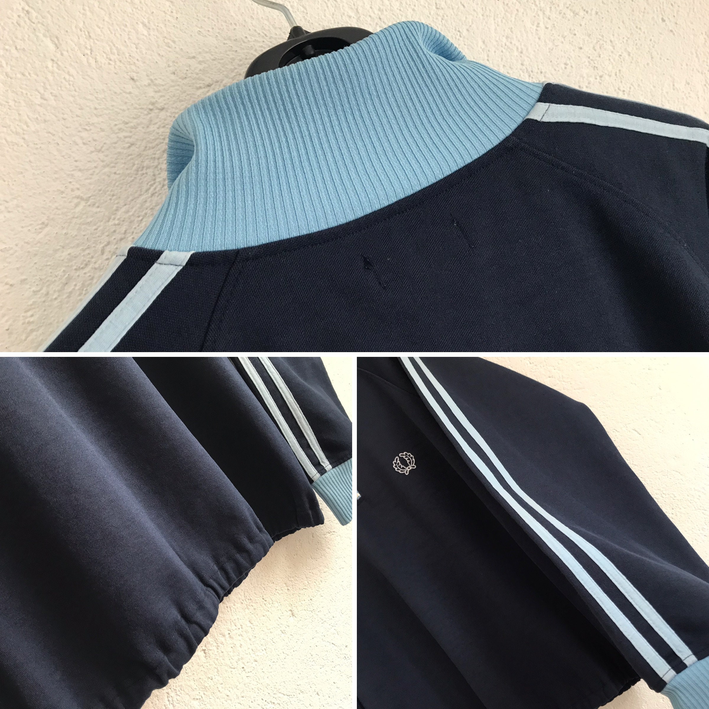 トップス 80's FRED PERRY truck jacket Vintage Fred Perry Sportswear Crest Full Zip Track Jacket