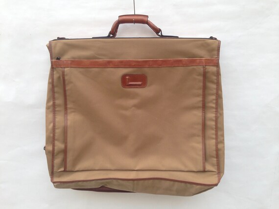 suit travel bag leather