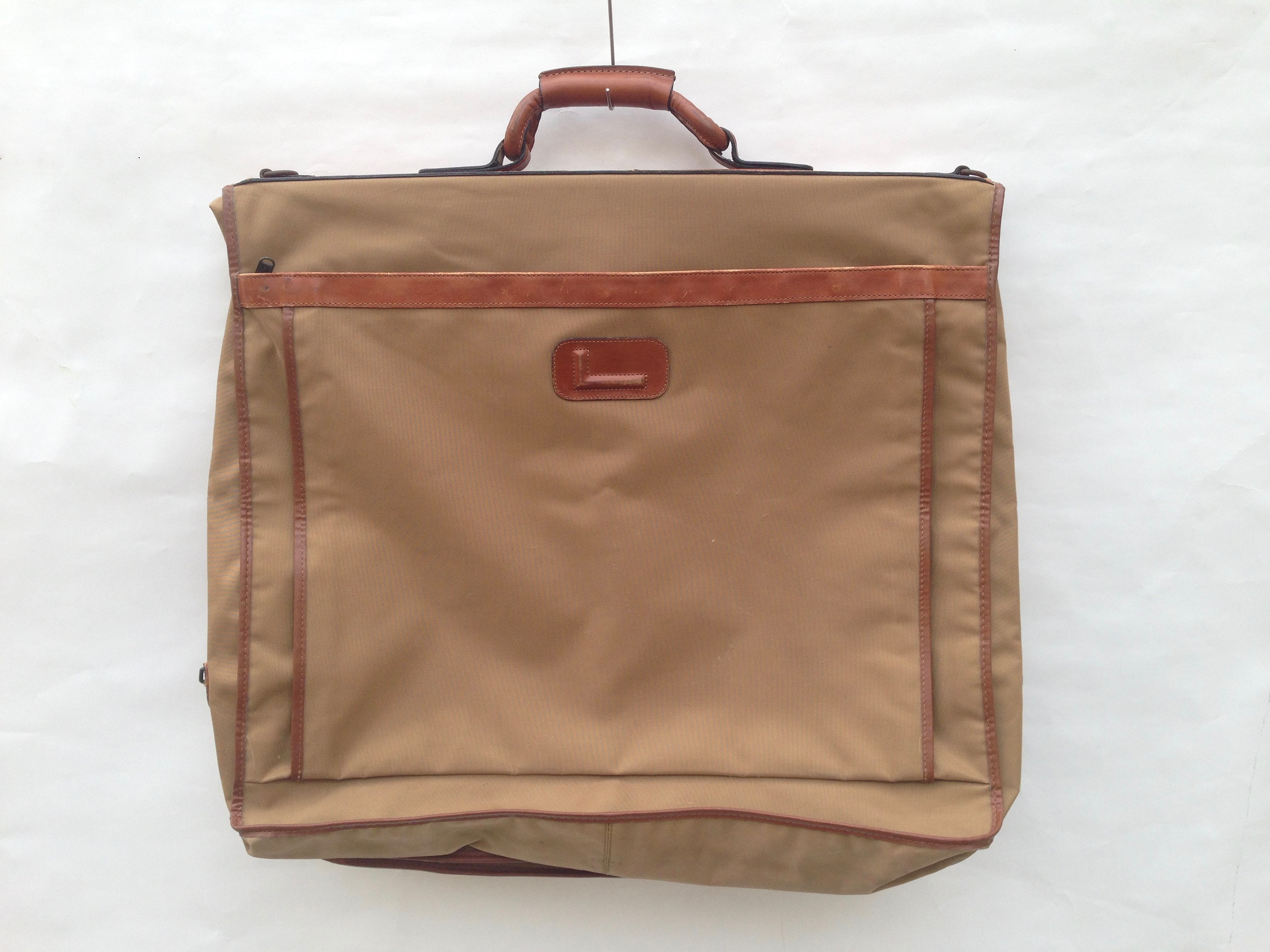 Lancel Vintage Garment Bag 1980s Canvas 