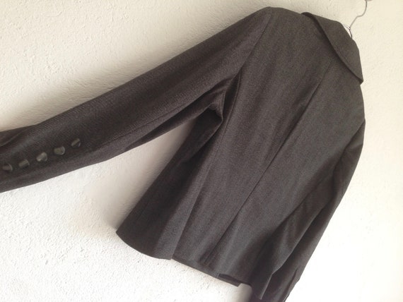 Escada | Vintage Tweed  Jacket | 1990s | Gray Sal… - image 5