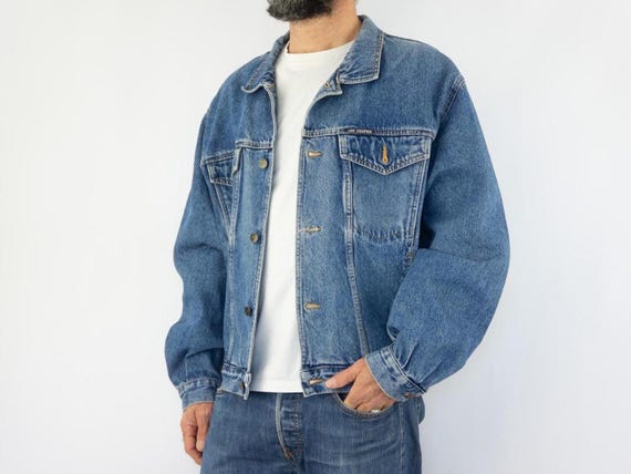Vintage Lee Cooper Denim Jacket 1980s | Blue Wash Oversized