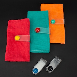 Guzzini Vintage Napkin Rings 1980&#39;s | Ambrogio Rossari Memphis Design | Multicolored Plexiglass Postmodern Tableware | Made in Italy