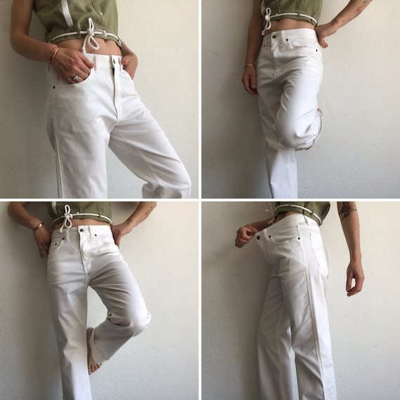 Moschino Jeans | Vintage Pants | 1990s | White Hi… - image 3