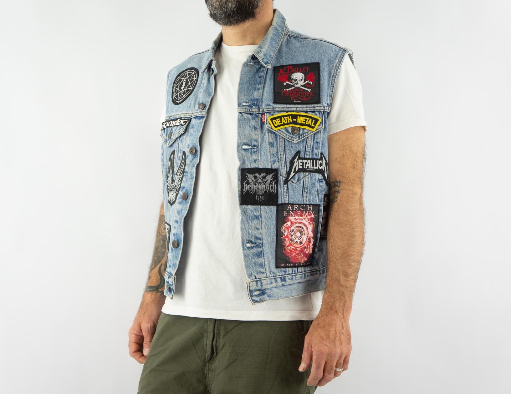 ジャケット・アウター LEVIS VINTAGE CLOTHING BLACK DENIM VEST Awesome Levis Black Denim Sleeveless Vest Jacket | Boardwalk