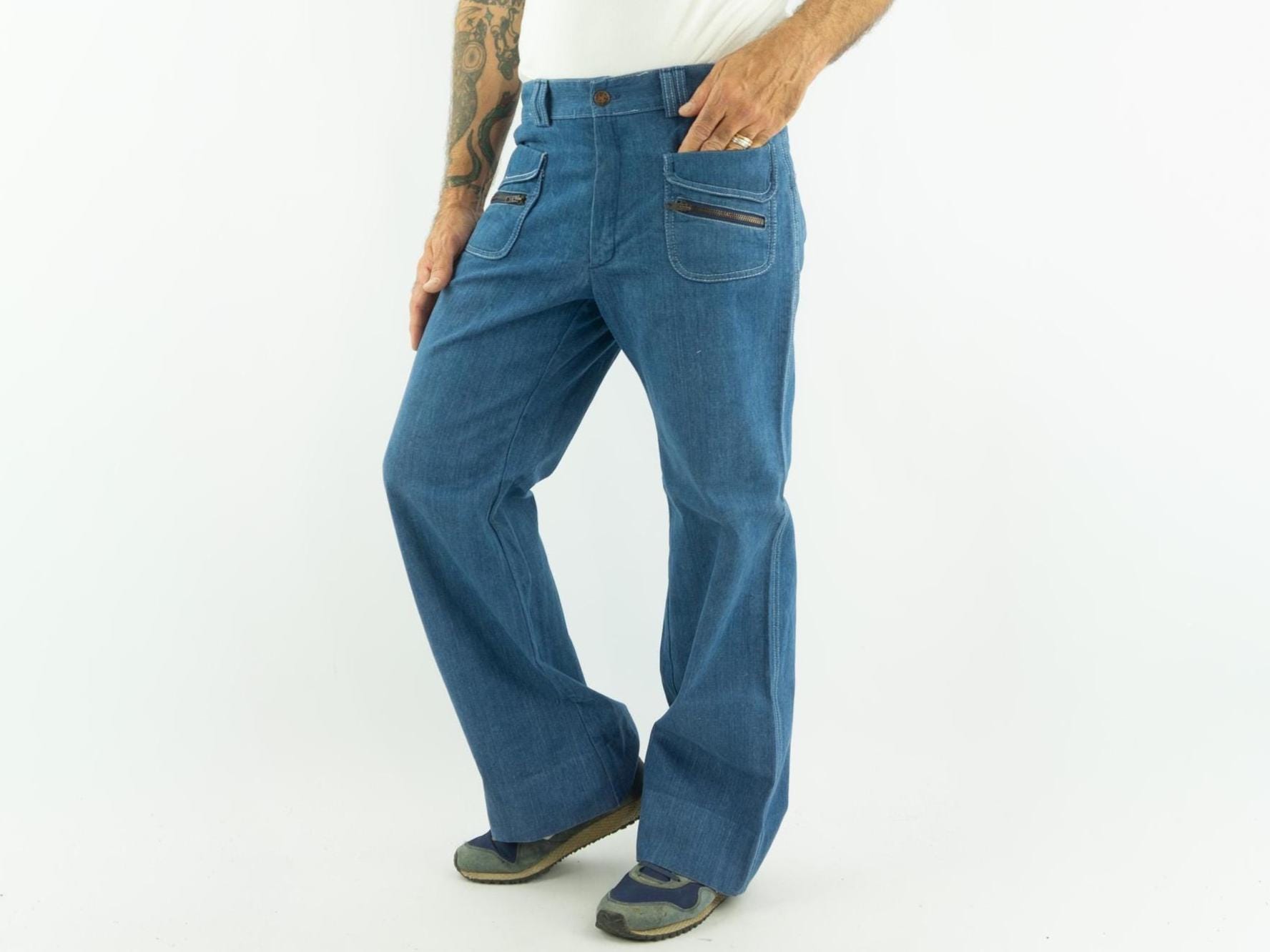 Jeans Vintage LOIS Straight Bleu Stretch Taille 26 - Neuf Avec étiquettes, Coupe Slim Droit