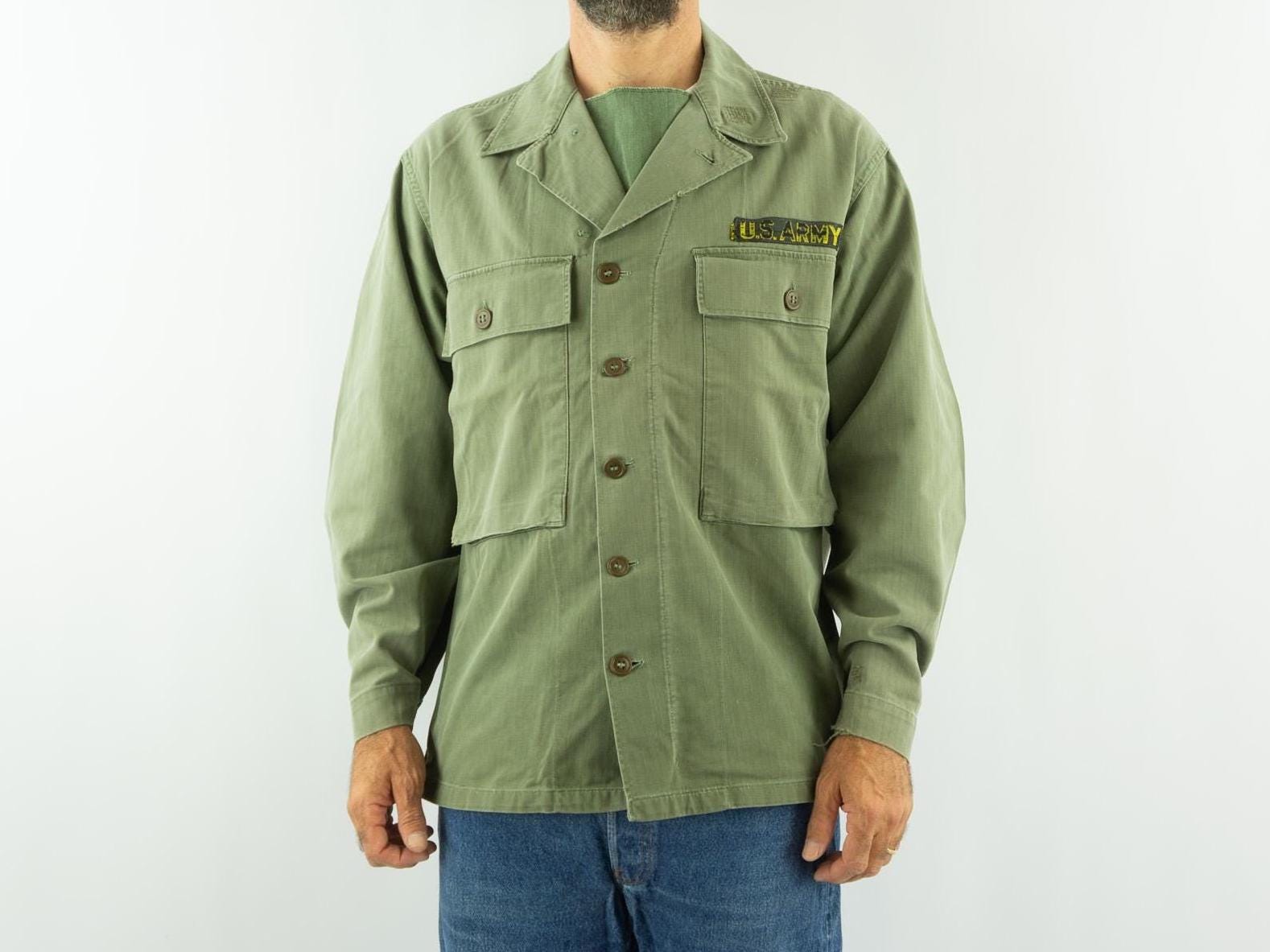 f*y様 40s m43 Vintage Us Army M-43 HBT Shirt Jacket 1940s | WWII Field