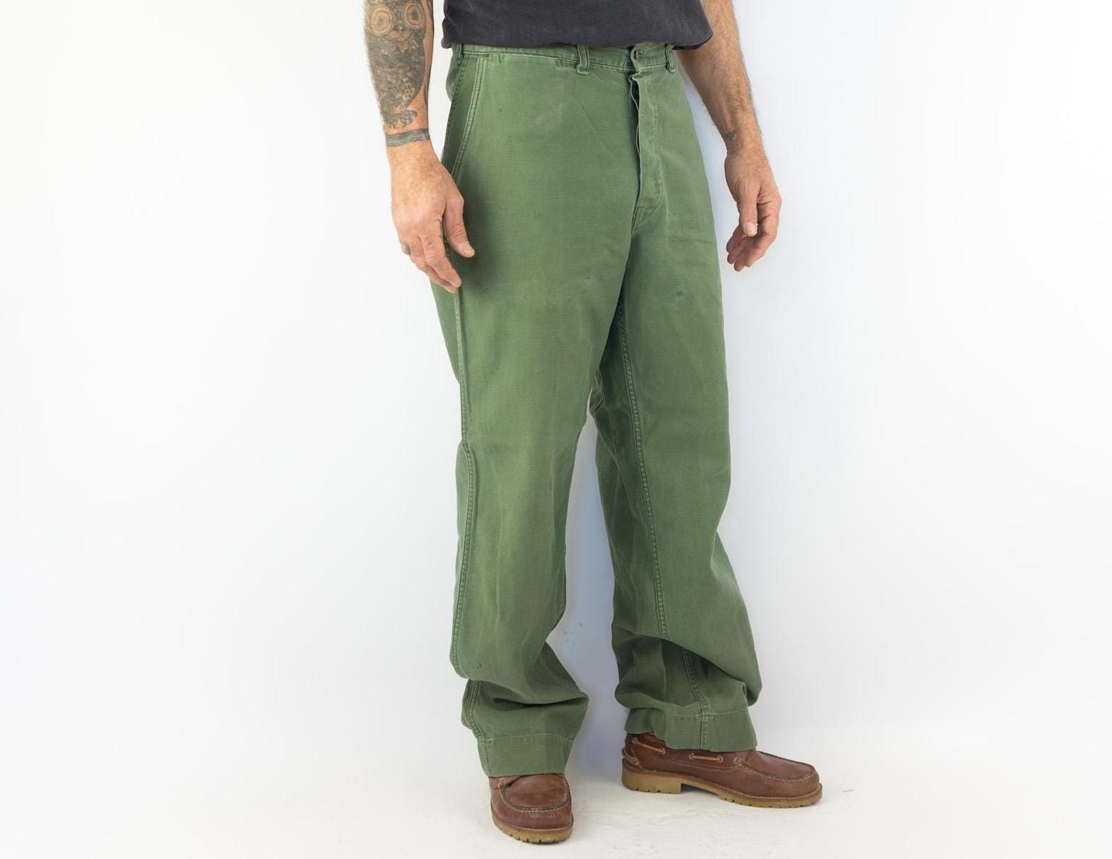 60s 米軍実物 USMC P-58 UTILITY PANTS size 32 1950-60s USMC P-58 Utility Pants / マリンコープス ベイカー パンツ