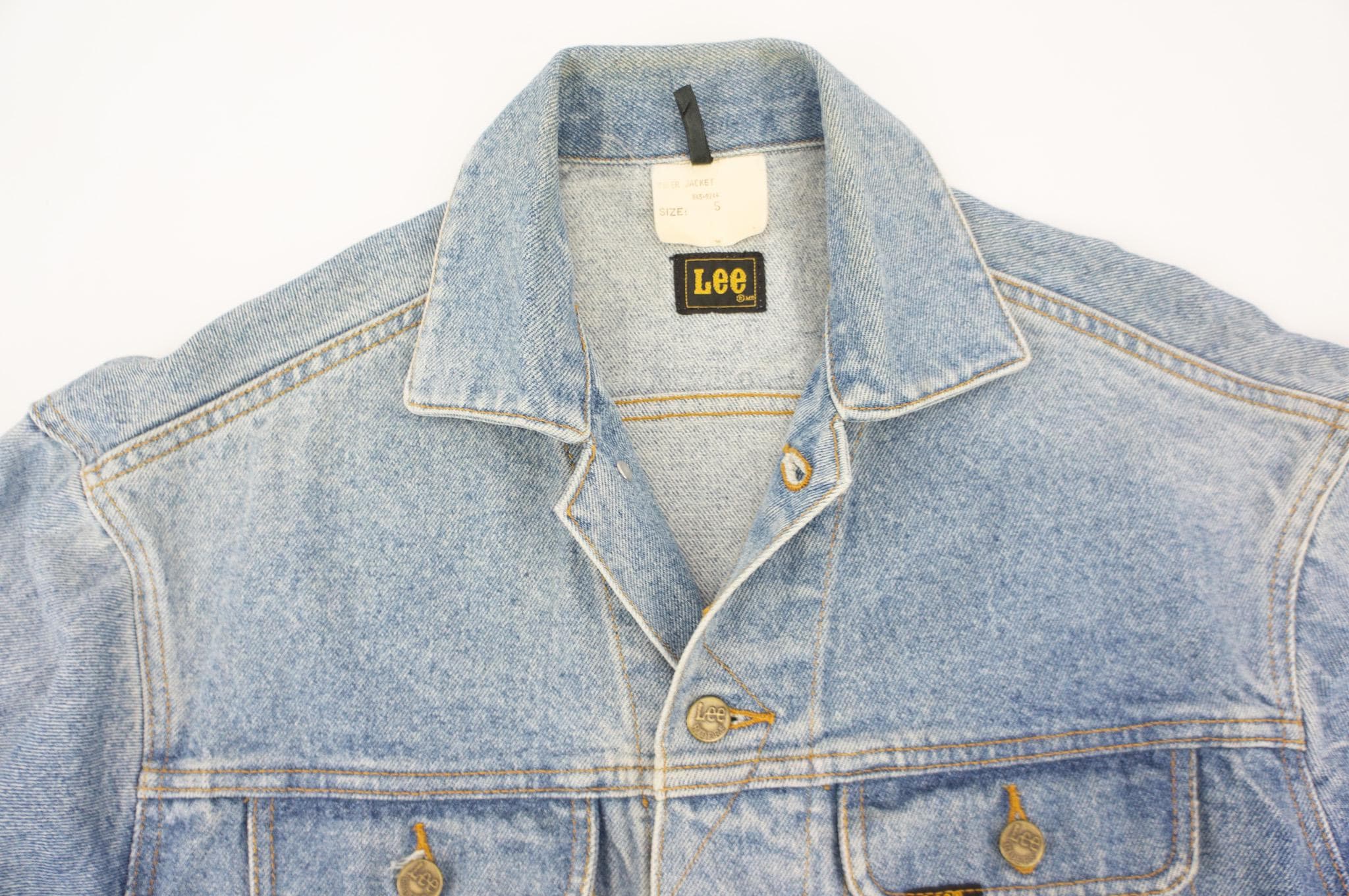 Vintage Lee Riders Denim Jacket 1990s | Oversize Light Wash Blue