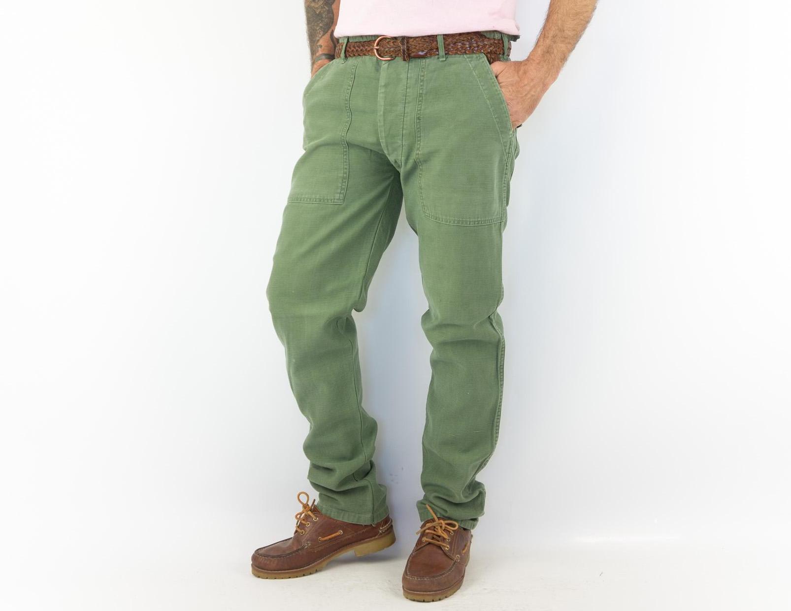Vintage US Army OG-107 Fatigue Trousers 1960s | Type 1 Utility