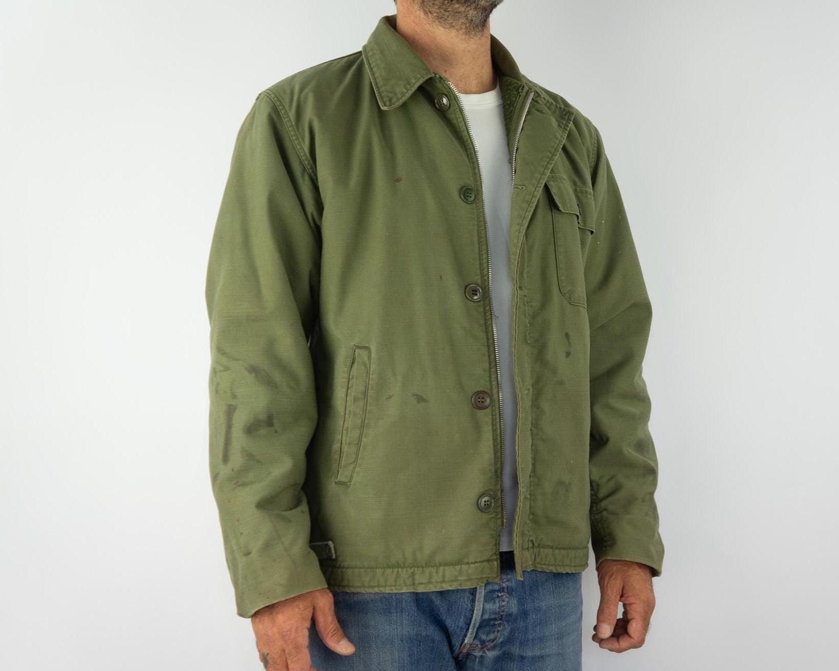 Vintage US Navy A-2 Deck Jacket 1970s | Cold Weather Field Coat