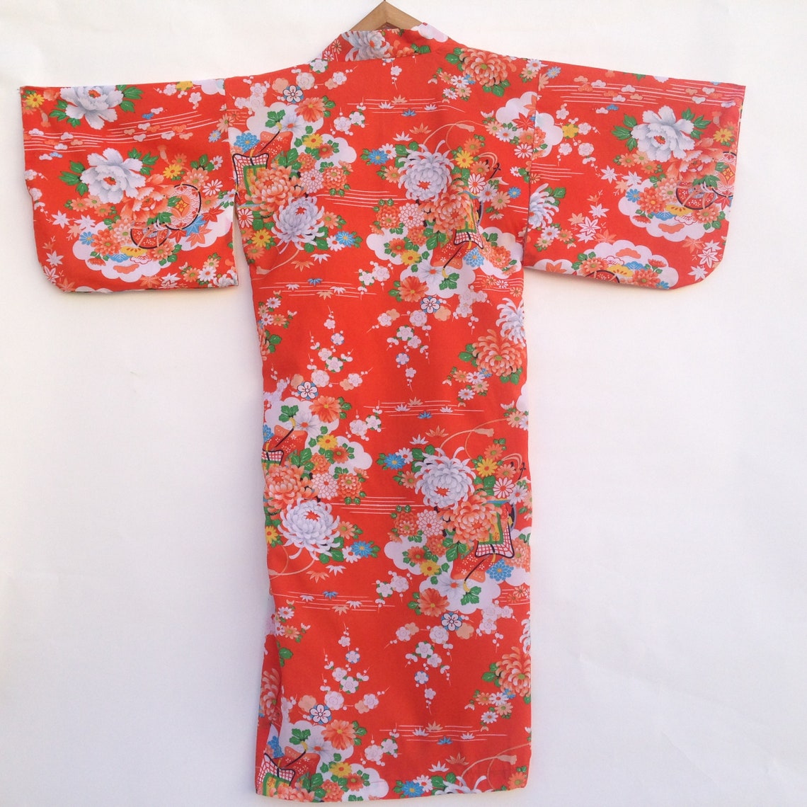 Hayashi Kimono Vintage 1950/60s Kimono Dress Floral | Etsy