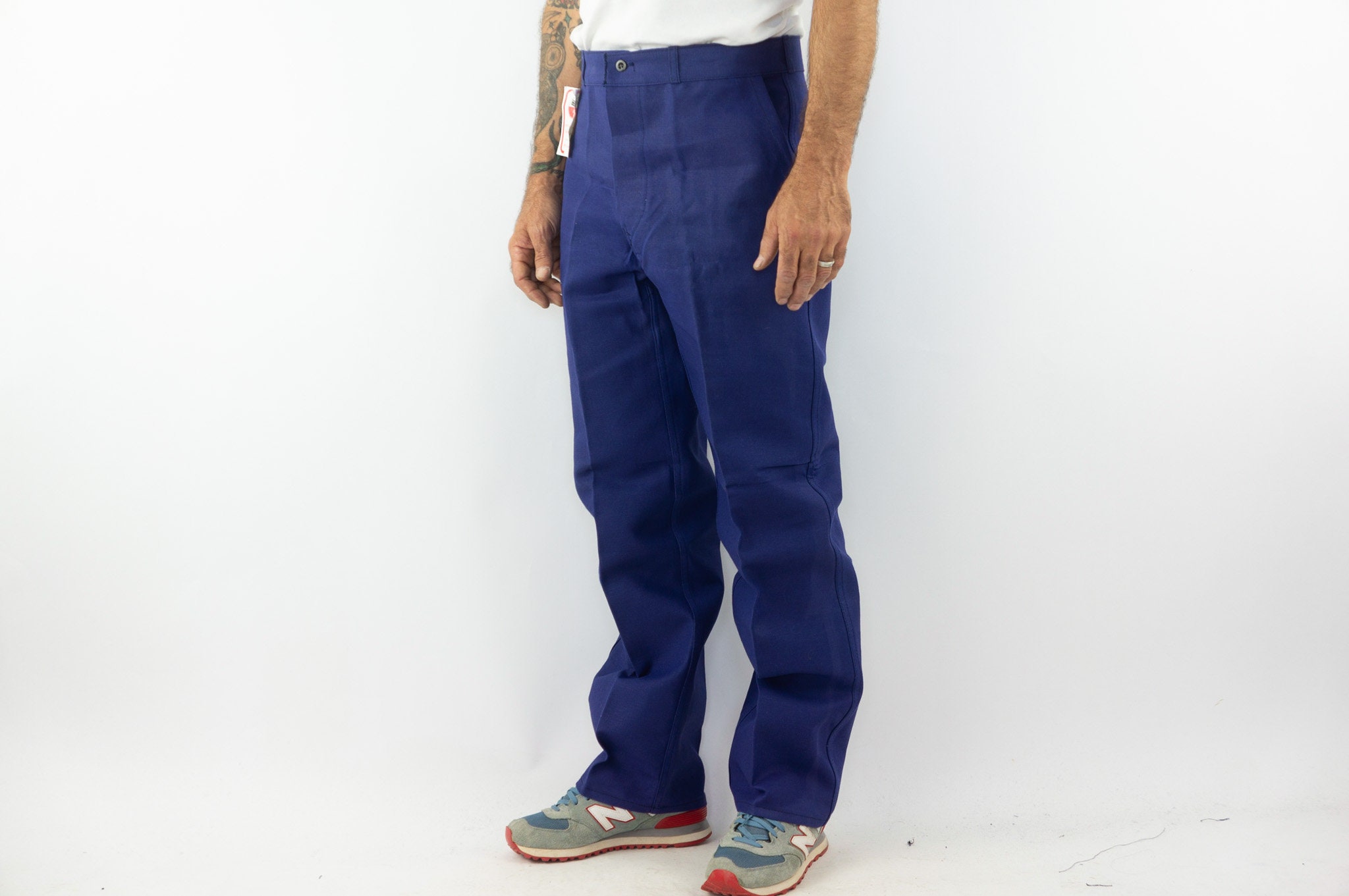 60s〜 Adolphe Lafont Paint Splatter Pants Vintage Adolphe Lafont Work Pants 1970s | Indigo Sanforized Chore