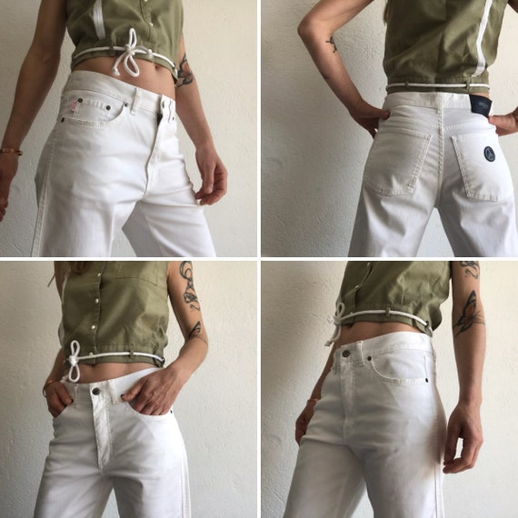 Moschino Jeans | Vintage Pants | 1990s | White Hi… - image 2