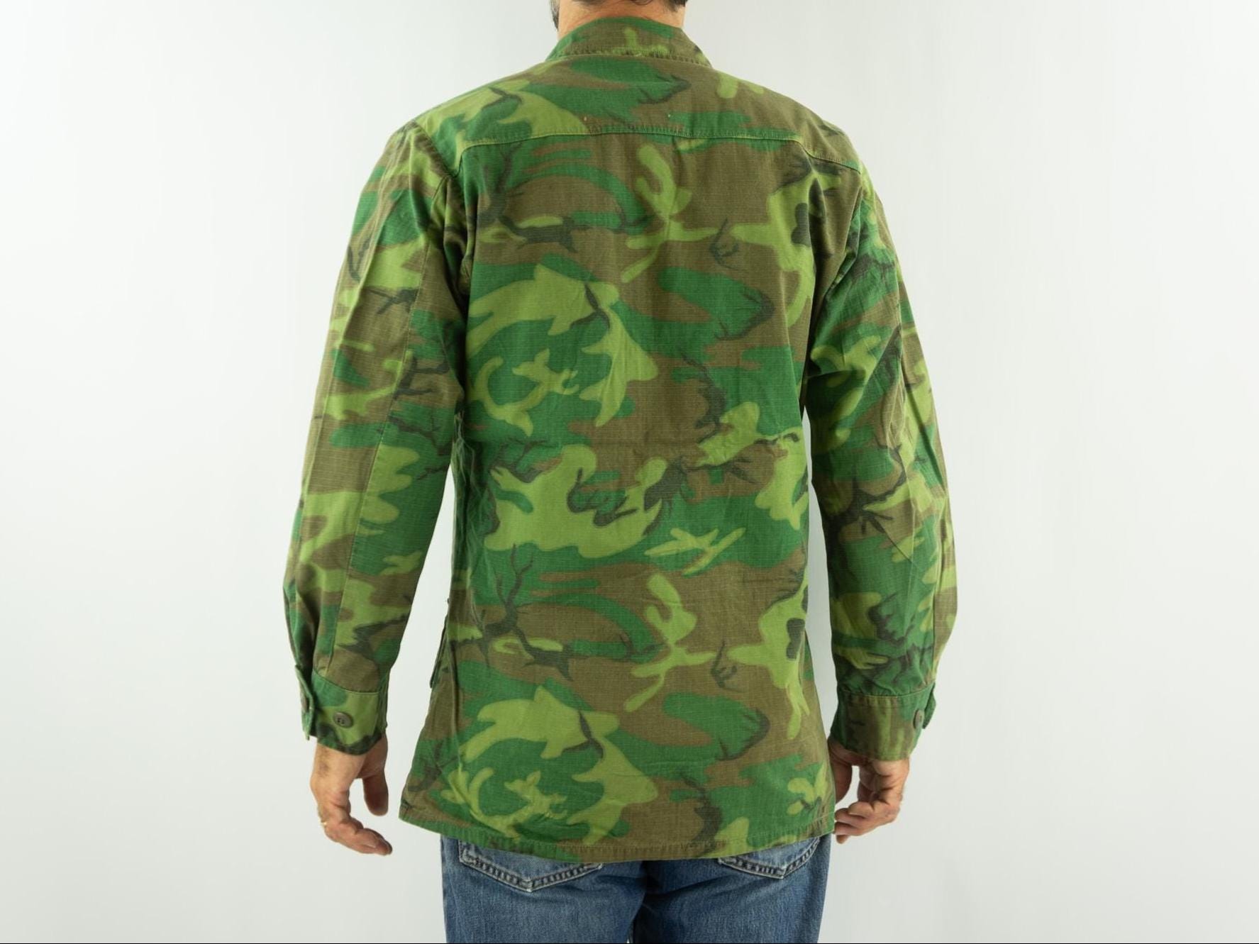 Vintage U.S. Army ERDL Camo Jungle Jacket 1970s | Vietnam War Era