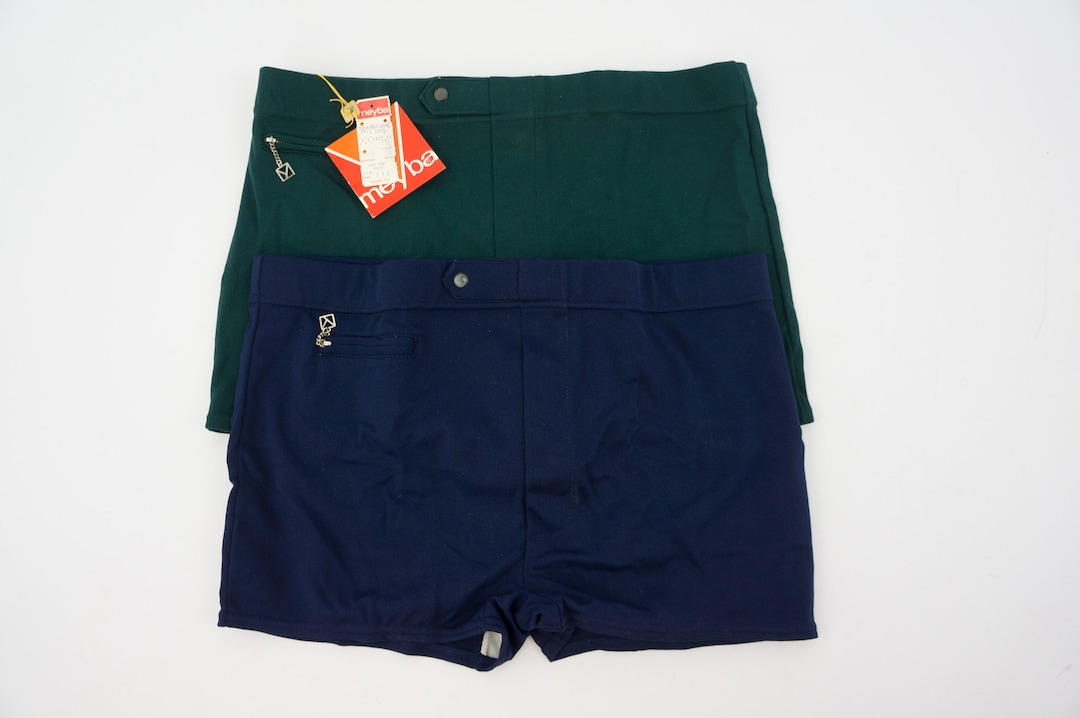 Meyba Vintage Men's Swimwear 1960s One Color Swim Etsy