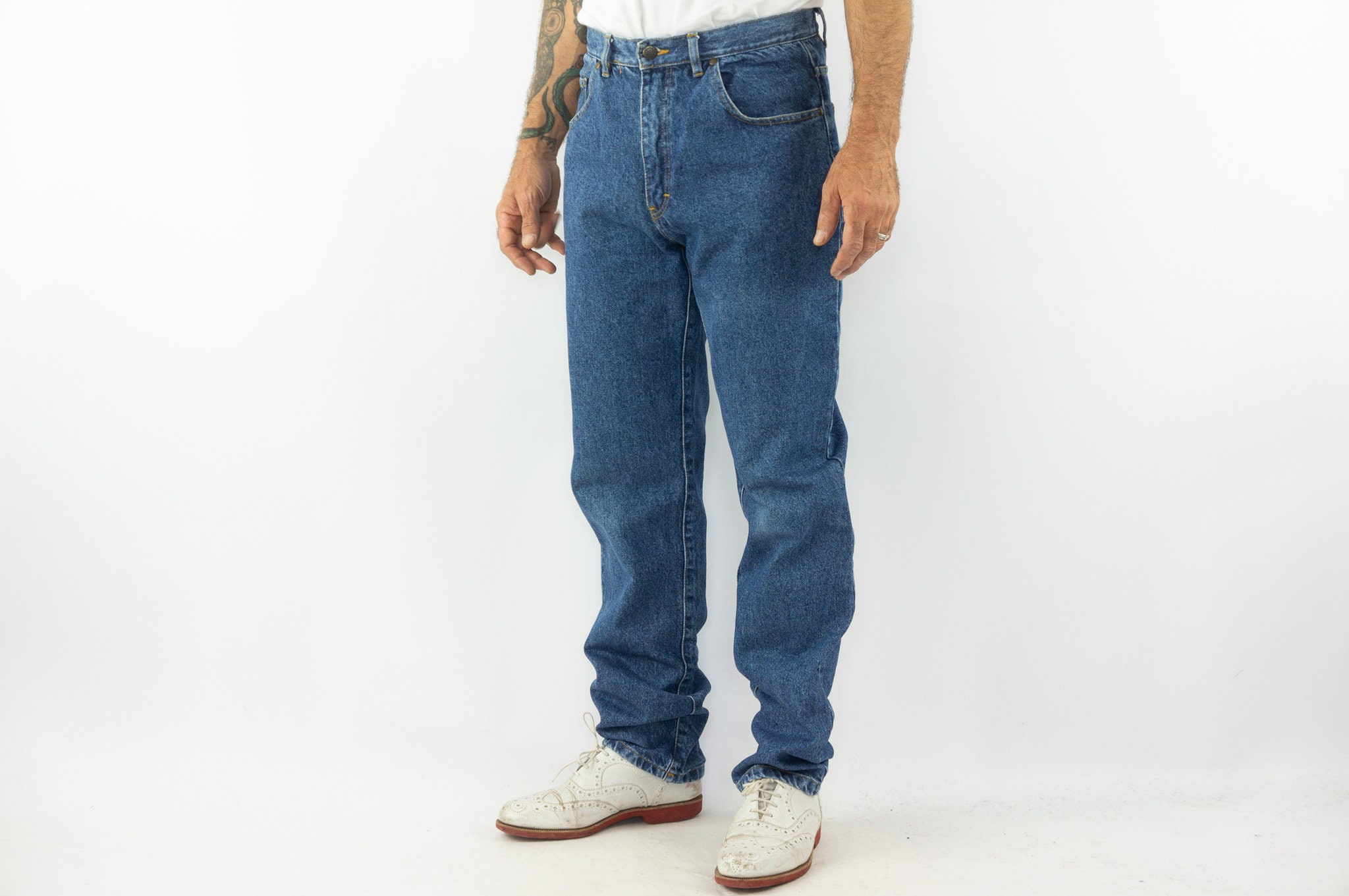 Vintage Blue Jeans | 1980s | High Waisted Pants | Washed