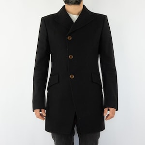 Vivienne Westwood Vintage Wool Cashmere Coat | Black Mid-length