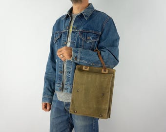 Vintage Bag, Shoulder Bag, 1950s Bag, U.S. Army Bag, Canvas Vintage Bag, Shoulder Bag, 1950s Bag, U.S. Army Bag, Canvas