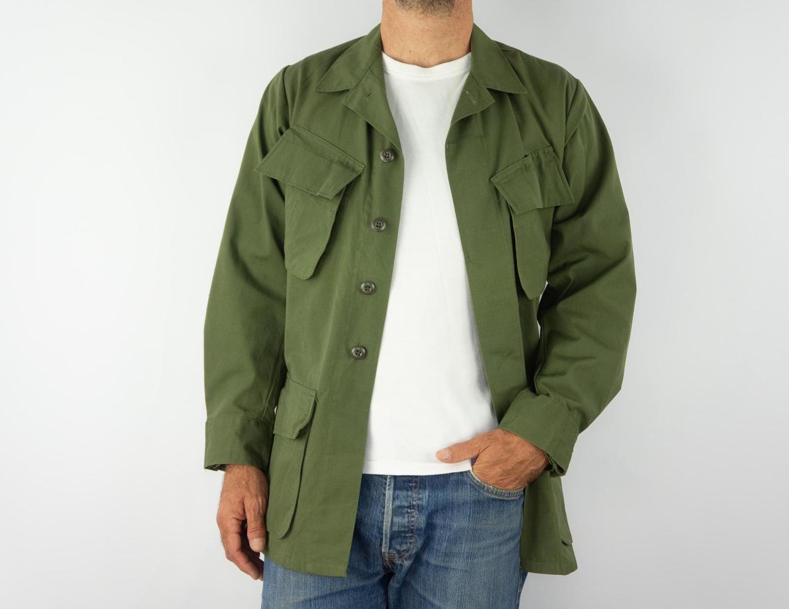 Vintage US Army Tropical Combat Ripstop Jacket 1970s | Jungle