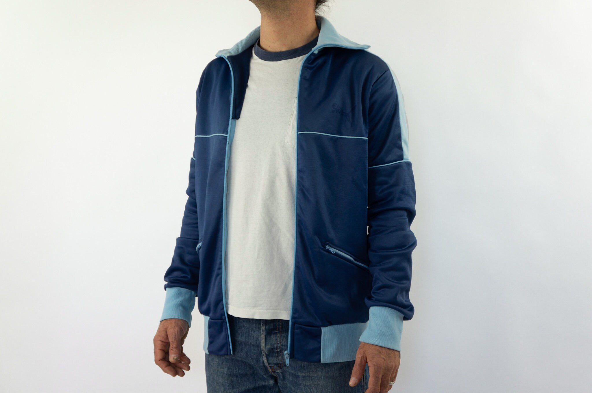 puma light blue tracksuit