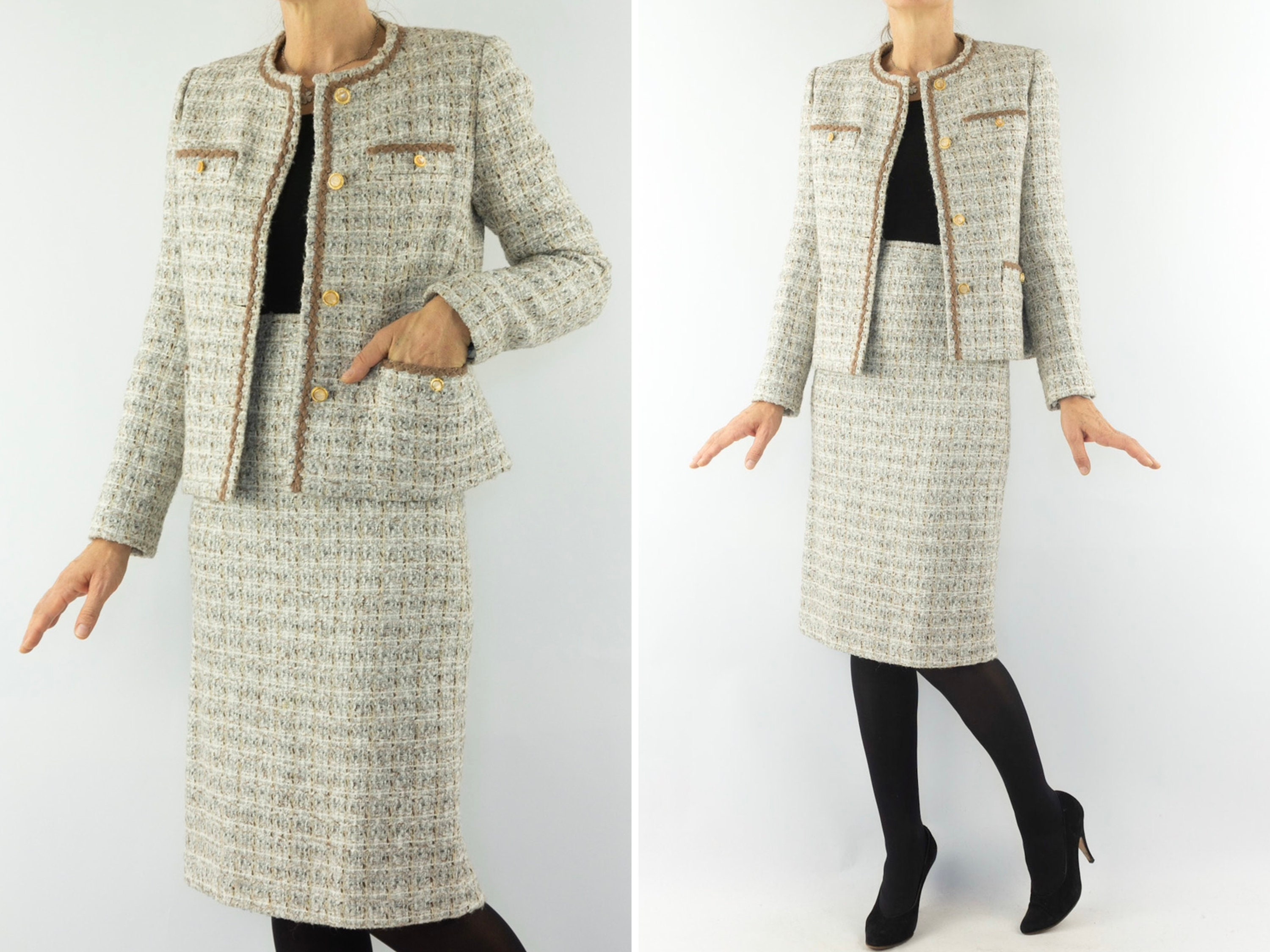 Jupe chanel 2025 tweed