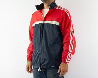 Adidas Challenger Veste de Survetement Vintage 1980s Veste Jogging Peau de Peche Violet Vert Bleu Made in France Taille M Etsy France