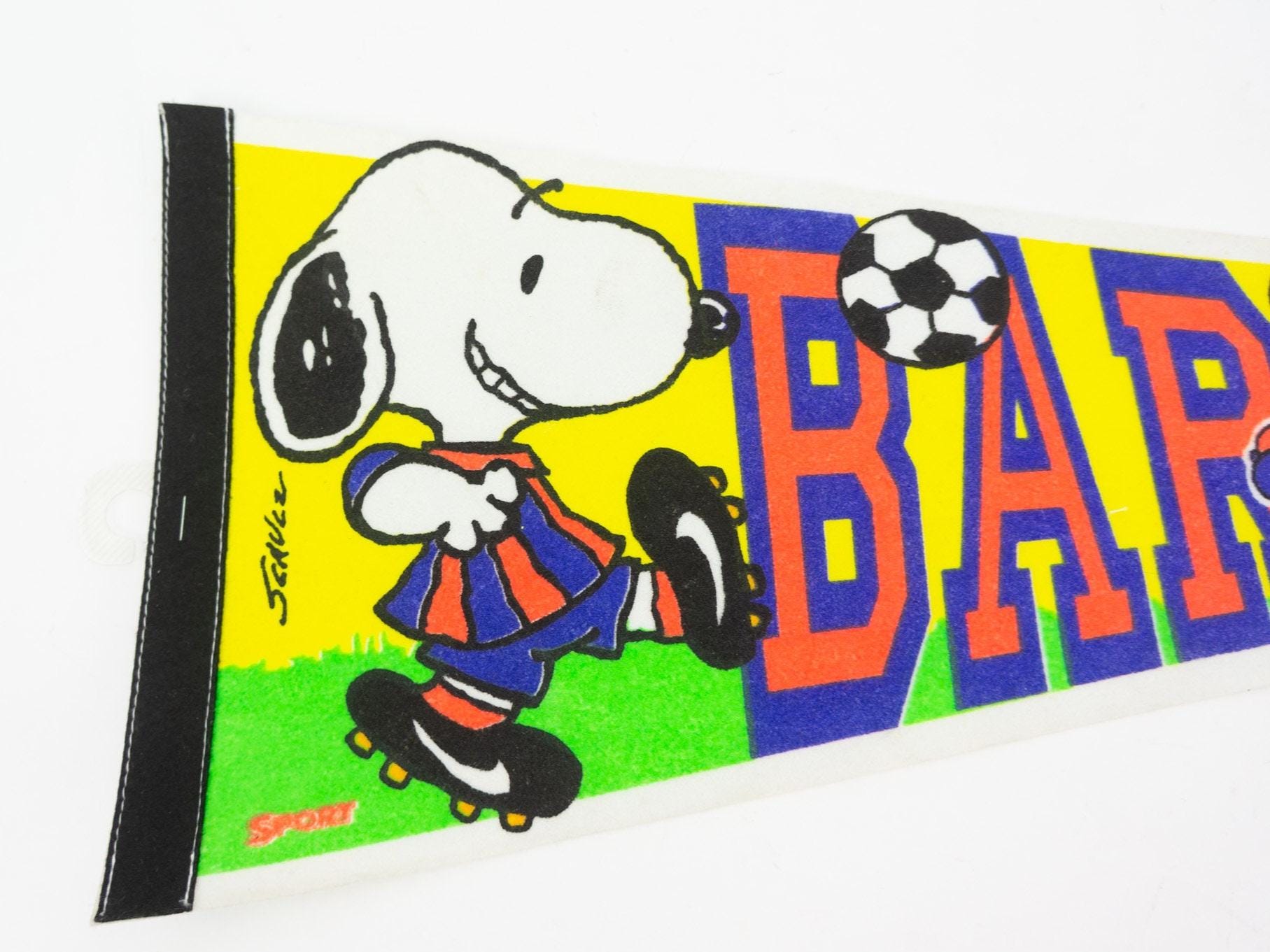 FC Barcelona grand fanion vintage football banderin pennant