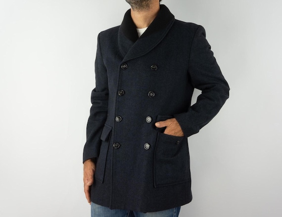 Vivienne Westwood Men's Peacoat 2000s | Blue Wool | Double