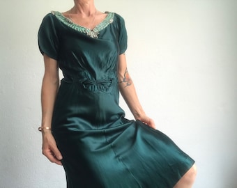 green emerald velvet dress French Terry High Cut Dress 12