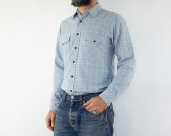 Vintage 70s 80s Levi's Men's Western Plaid Button up Shirt - Etsy