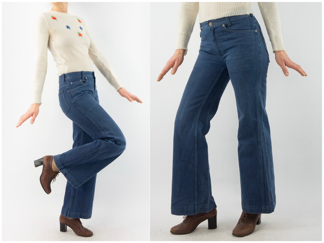 Photo inspiration: Visual Reference: Vintage Bell Bottom Pants 1970S Flared Jeans Low Rise Trousers