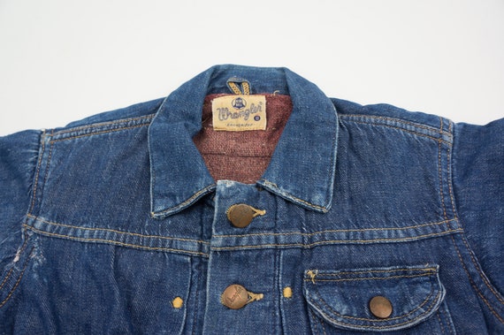 Wrangler | Vintage Selvedge Denim Jacket | Wool Lining