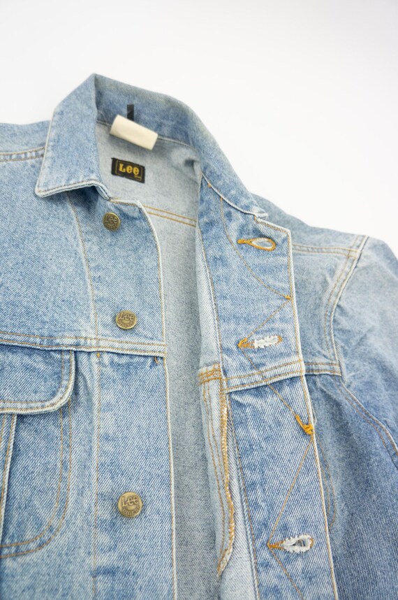 Vintage Lee Riders Denim Jacket 1990s | Oversize Light Wash Blue