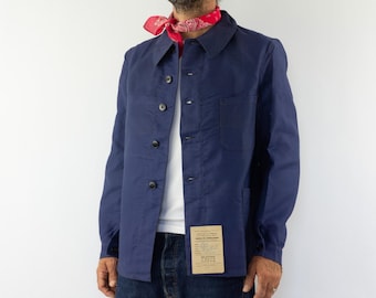 Vintage '60s French Work SNC St.james Bleu De Travail Indigo Blue