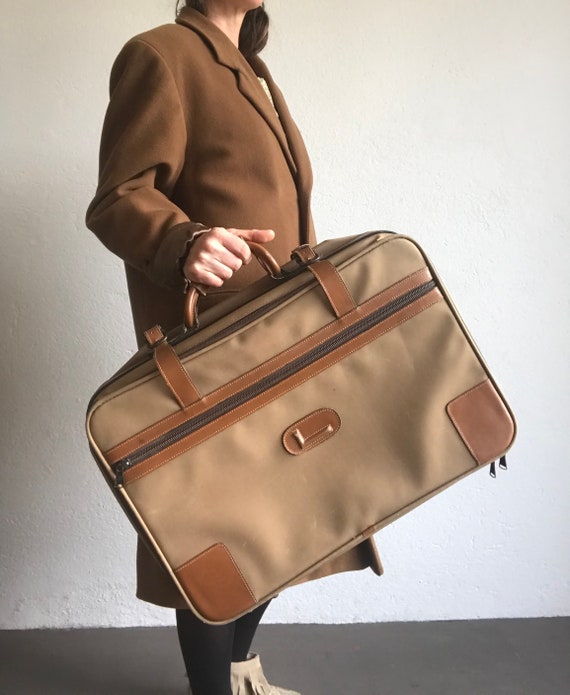 valise lancel toile et cuir