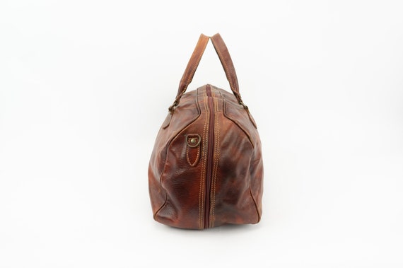 Vintage Duffle Bag | 1980s | Leather Handbag | Da… - image 8