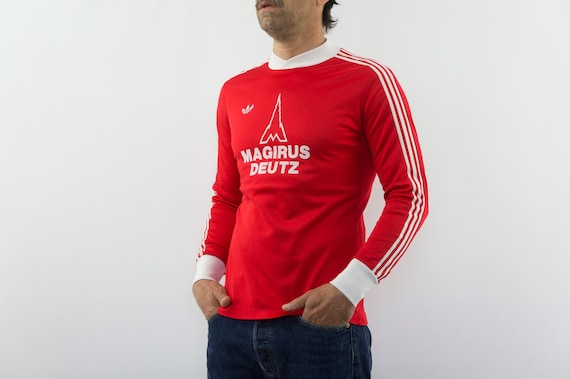T shirt top adidas anni 70