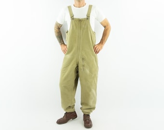 Vintage US Army Tanker Overalls | 1940s WWII Wool, Size M