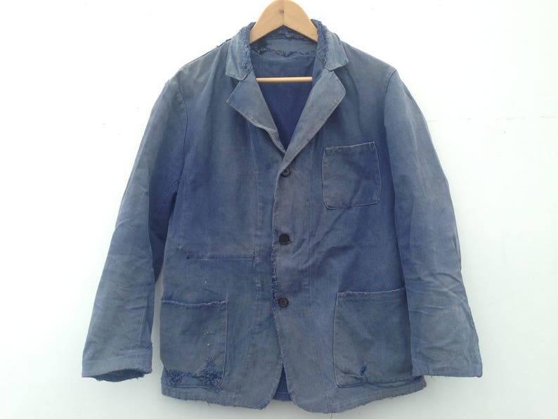 Le Citadin French Vintage Workwear 1950s Blue Worker - Etsy Ireland