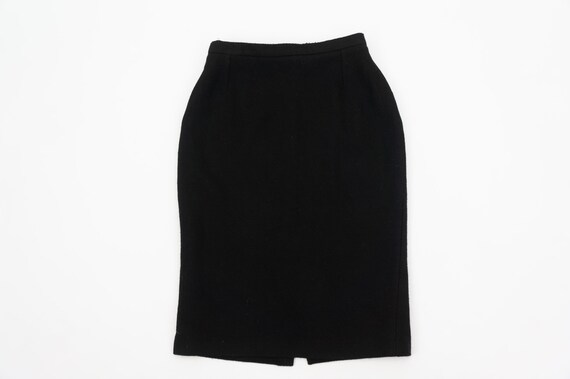 Pierre Cardin | Vintage Pencil Skirt | 1970s | Bl… - image 5