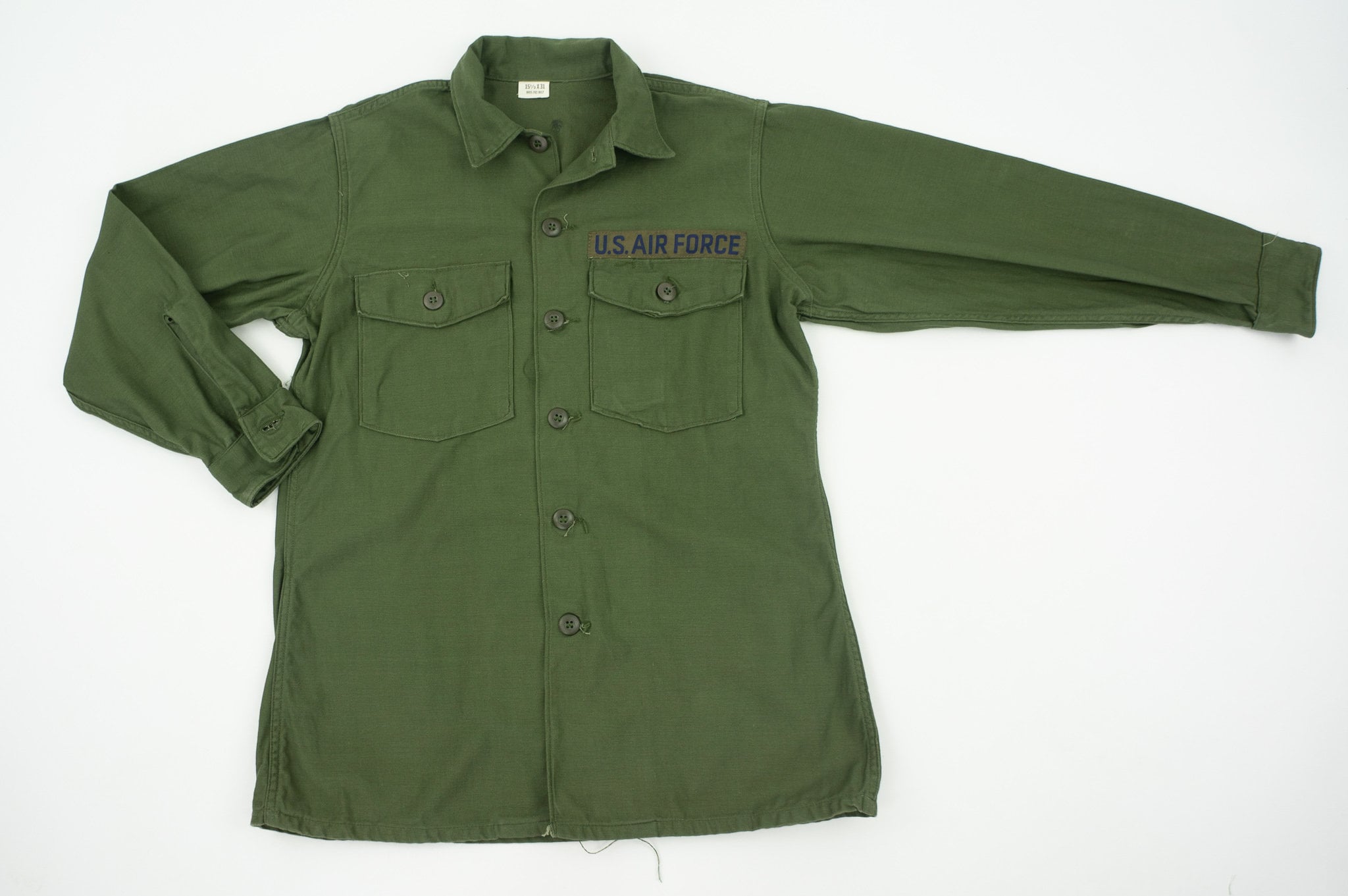Vintage OG 107 U.S. Army Shirt 1970s | Military Sateen Fatigue
