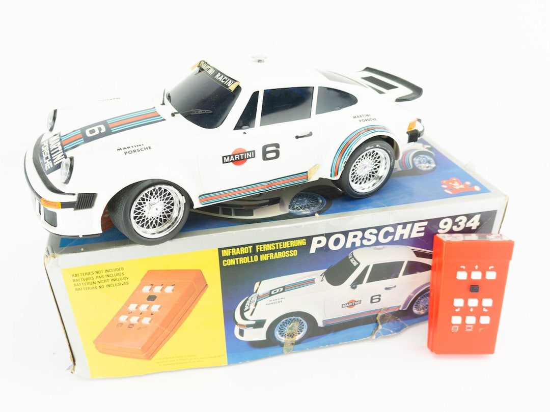 Vintage Porsche 934 Radio Controlled RC Car 1980s | Martini Racing