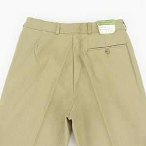 Vintage Pigeon Voyageur Work Pants 1950s | Beige Chino Cotton Workwear | NOS | France | M image 10