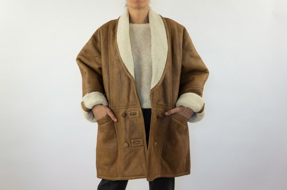 Vintage Shearling Jacket | 1980s | Sheepskin Jack… - image 2