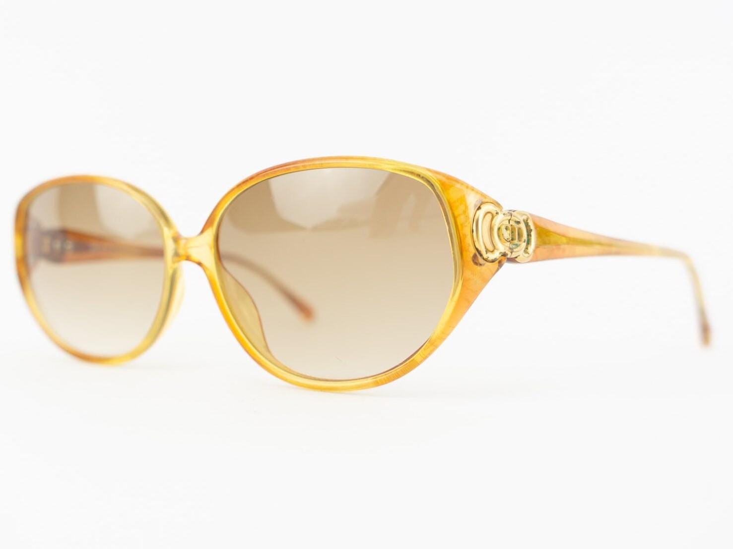 クリスチャンディオール ヴィンテージ 80s サングラス ゴールド金具 Christian Dior Vintage Sunglasses 1980s | Brown Gold Frame